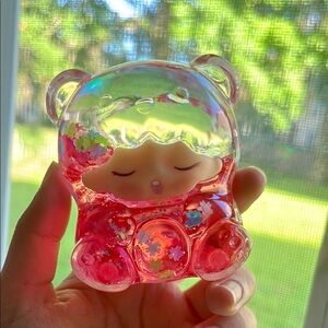 Cute Bear Shaped Pink Figurine